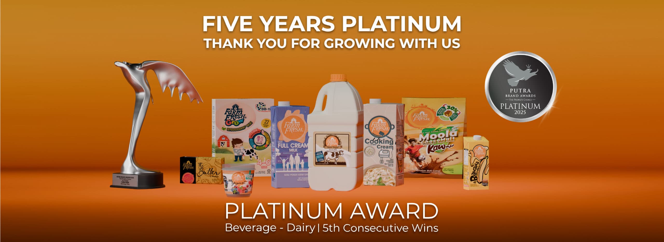 Farm Fresh dairy product packaging