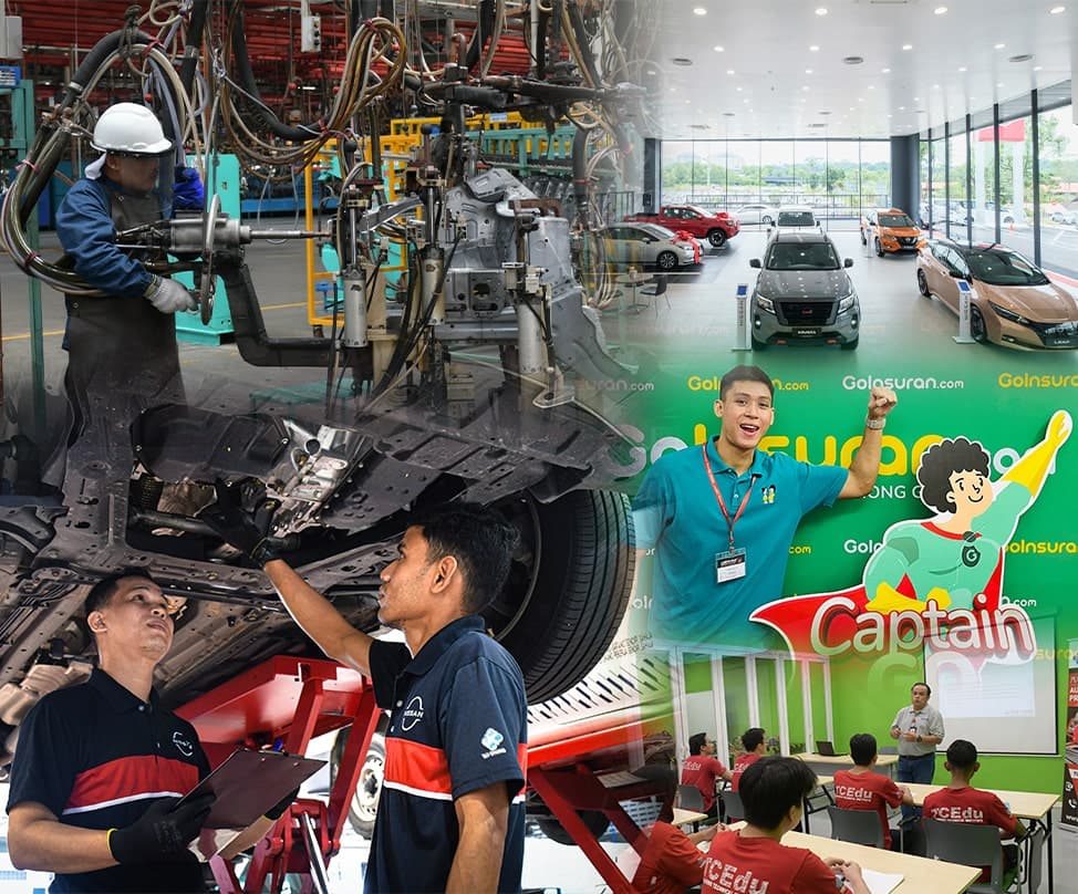 Tan Chong vehicle assembly plant, Nissan showroom and dealer network imagery
